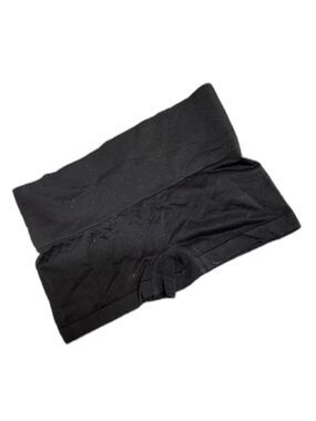 Seamless Black High-Waist Boyshort Panty
